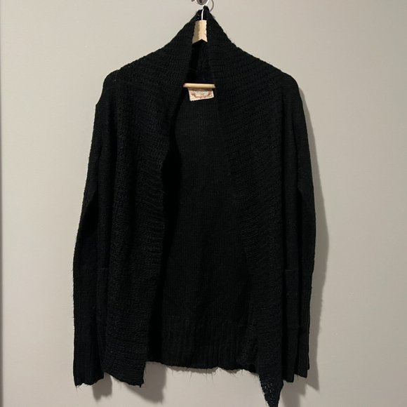 Ambiance Apparel Black Soft Knit Cardigan - Picture 2 of 8